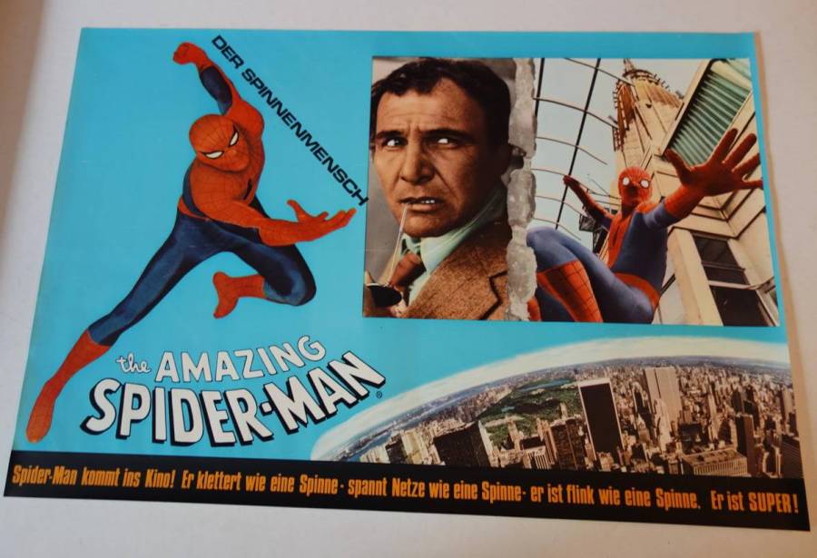 Spiderman der Spinnenmensch originales deutsches Fotobust-Set